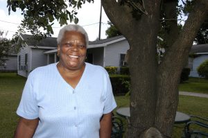 Dorothy Howard, HFH Houston's first homeowner.  She moved in to her Habitat house with her nine grandchildren in 1988.  Her youngest grandchild to have been raised in the house will graduate high school this year. (2004) ( Habitat World, December 2004, p.14)